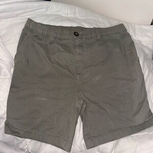 Chubbies Men's Olive Flat Front Shorts